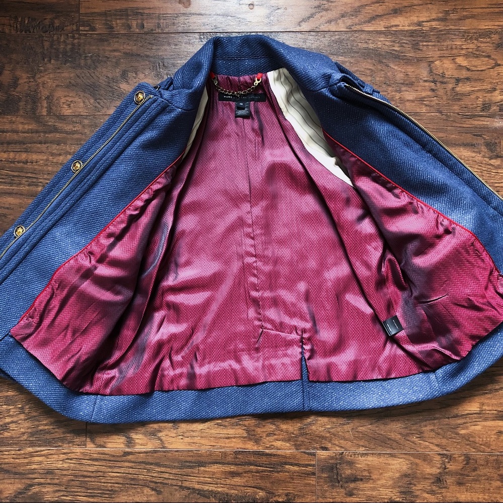 SOLD Marc by Marc Jacobs • blue wool jacket - Picture 6 of 7